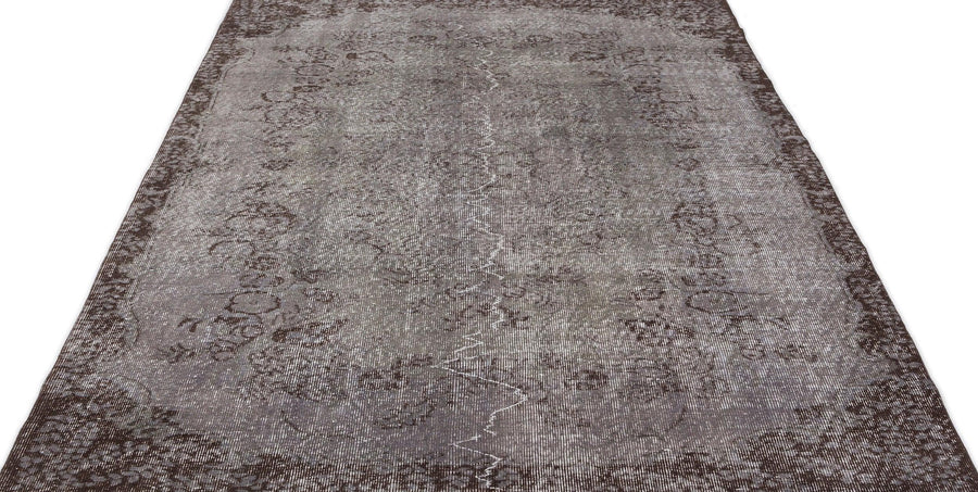 Soyut Desenli Antrasit Gri Halı Melanj Dokulu 170x267 cm – Oturma odası kullanımı