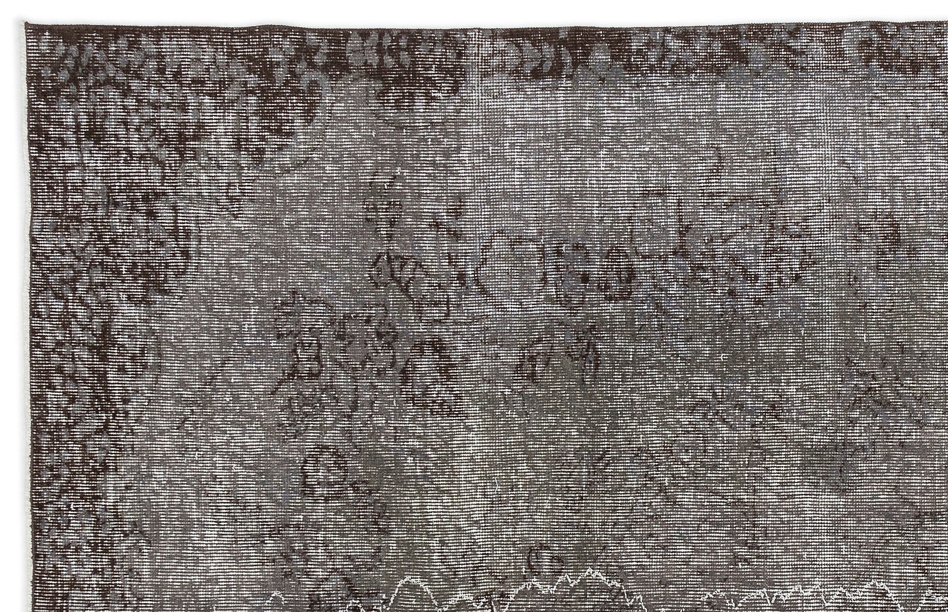 Atina Gri Eskitme Yün El Dokuma Halısı 170 x 267 Apex Unique