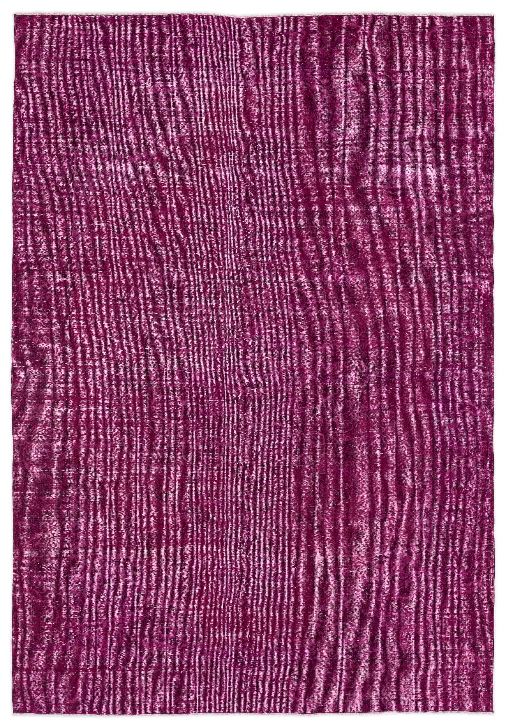 Atina Pembe Eskitme Yün El Dokuma Halısı 190 x 280 Apex Unique