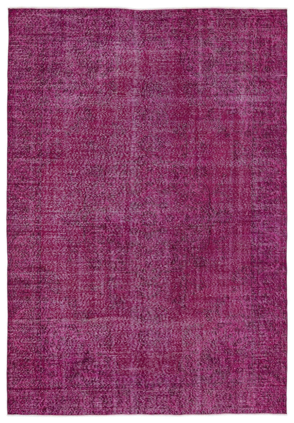 Pembe Anadolu Klasik Madalyonlu Yün Halı 190x280 - Özel Seri