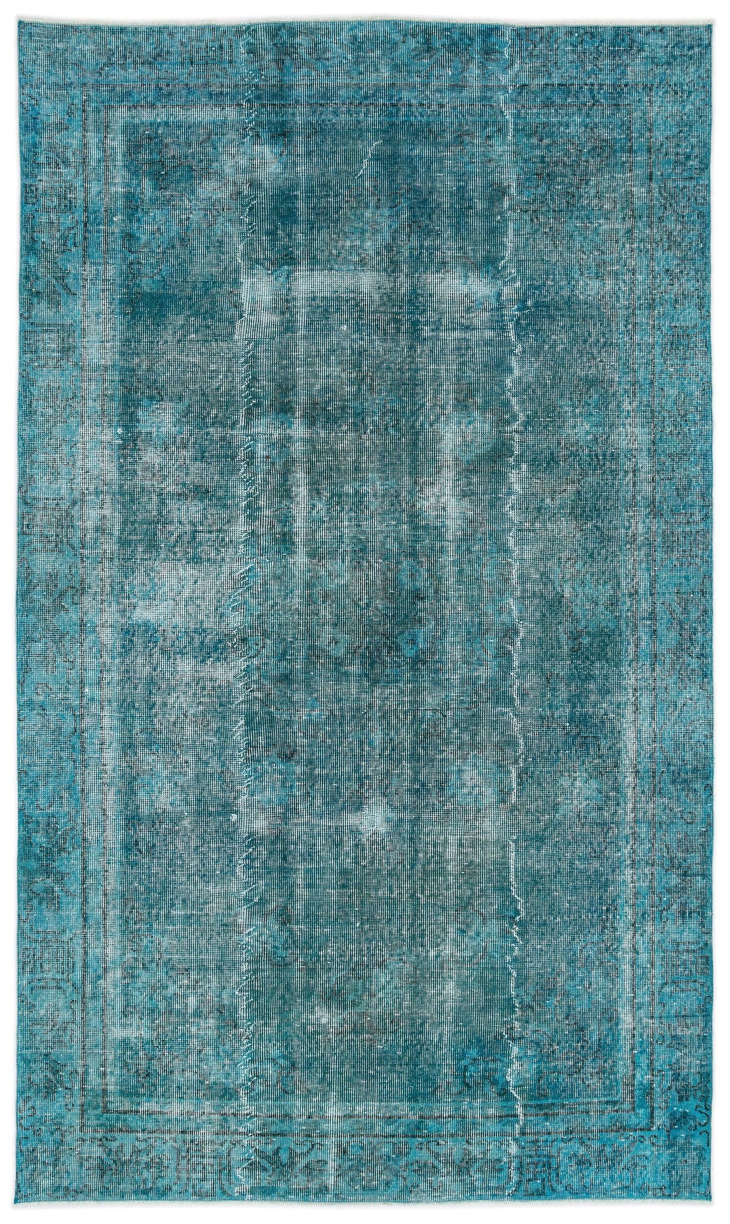 Beyaz Gri Bohem Eskitme Yün Halı 162x274