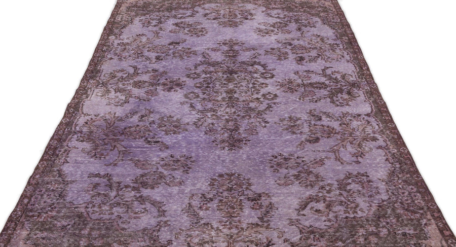 Bej Bordo Anadolu Modern Çiçekli Yün Halı 161x298 - Özel Seri