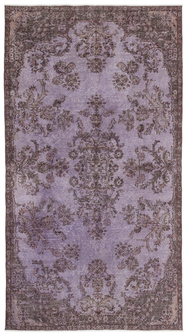 Bej Bordo Anadolu Modern Çiçekli Yün Halı 161x298 - Özel Seri