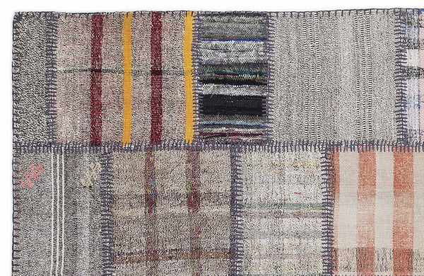 Bej Anadolu Bohem Geometrik Yün Halı 160x230 - Özel Seri