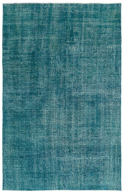Beyaz Krem Eskitme Modern Yün Halı 196x310