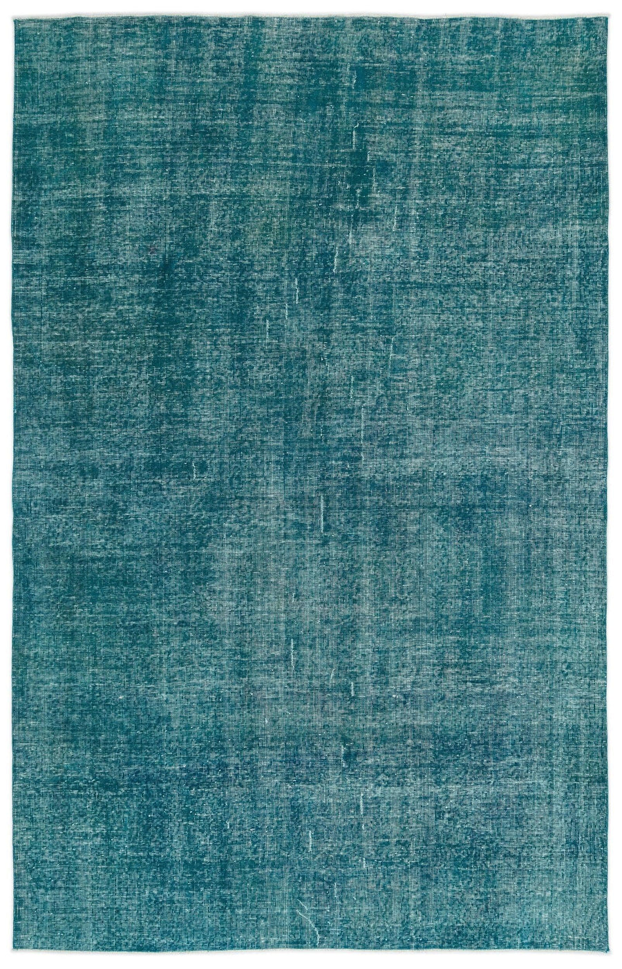 Beyaz Krem Eskitme Modern Yün Halı 196x310