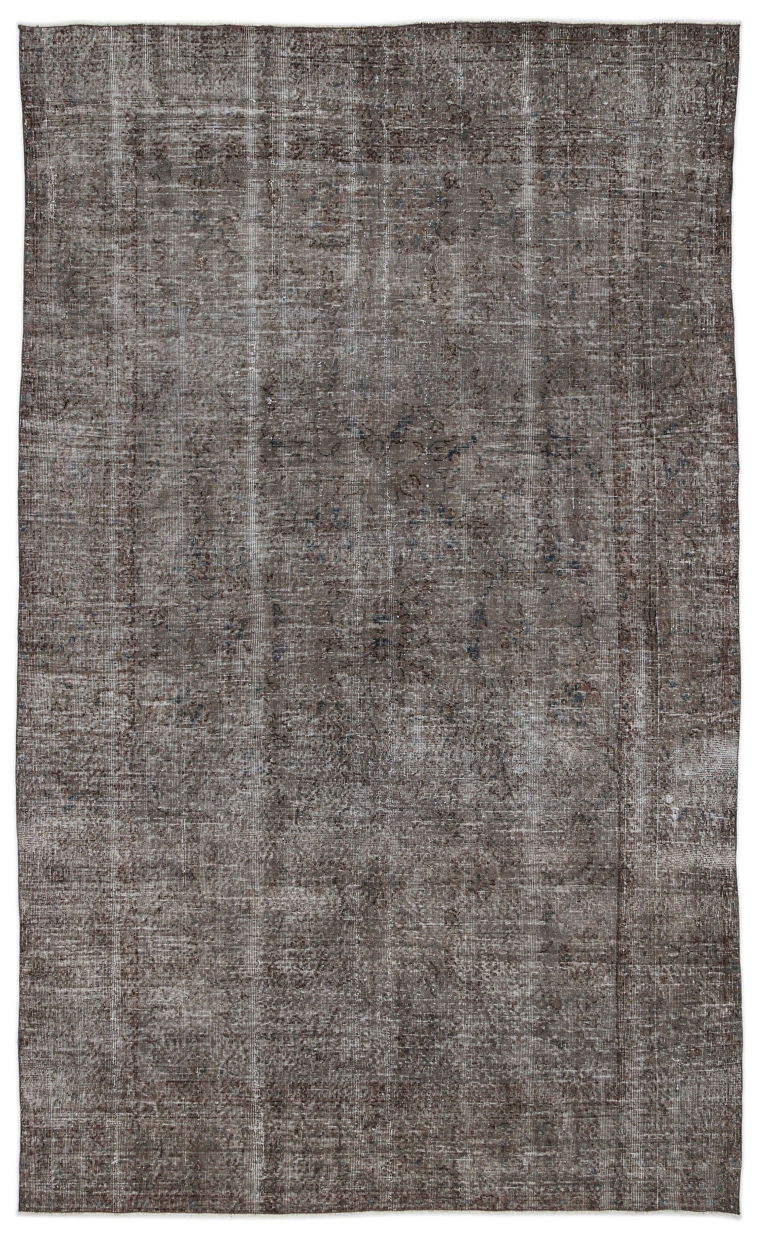 Atina Gri Eskitme Yün El Dokuma Halısı 197 x 326 Apex Unique