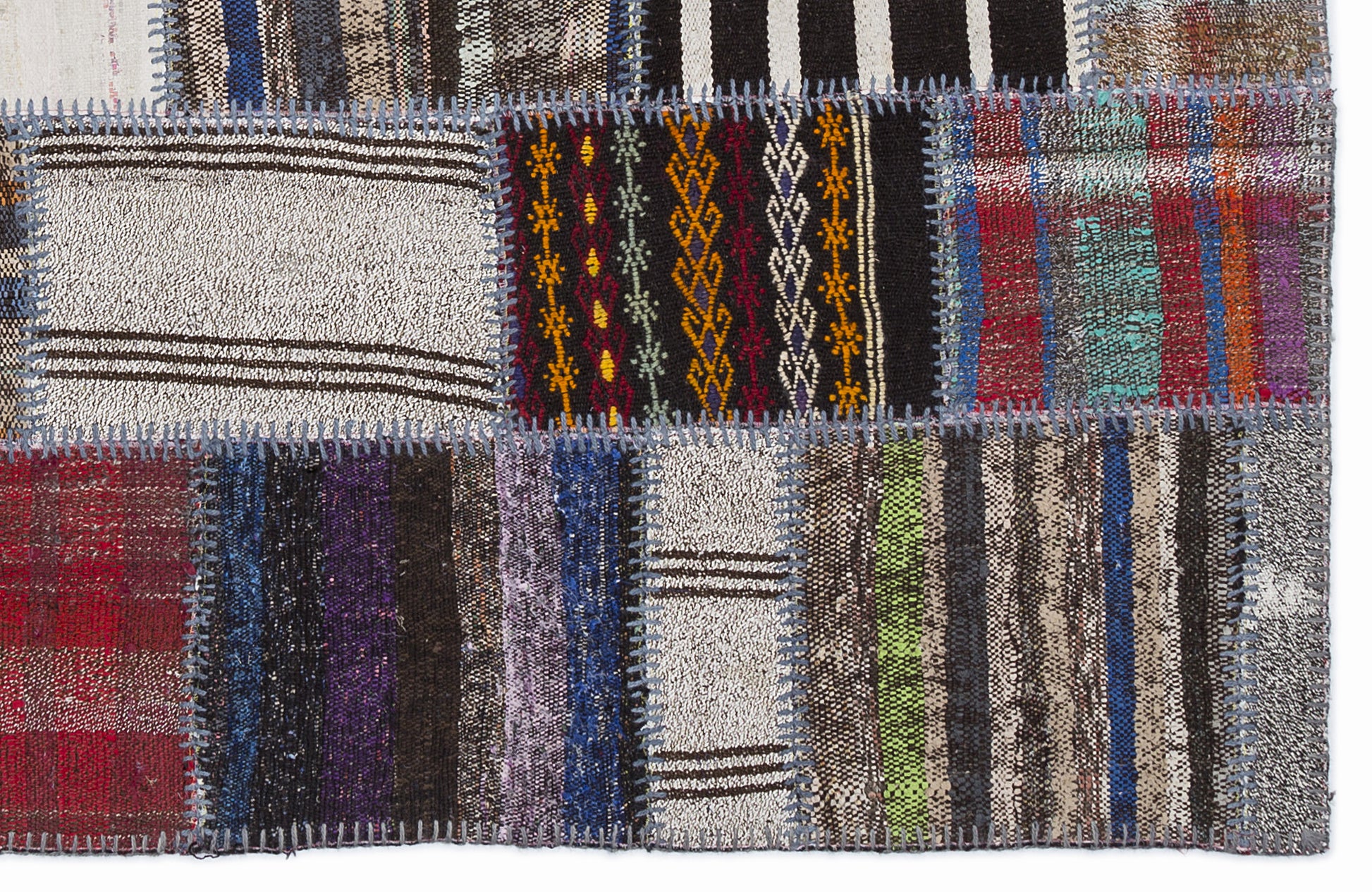 Teselya Bej Çizgili Yün El Dokuma Halısı 160 x 230 Apex Unique