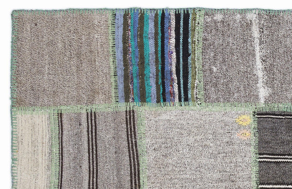 Gri Anadolu Bohem Modern Yün Halı 160x230 - Özel Seri