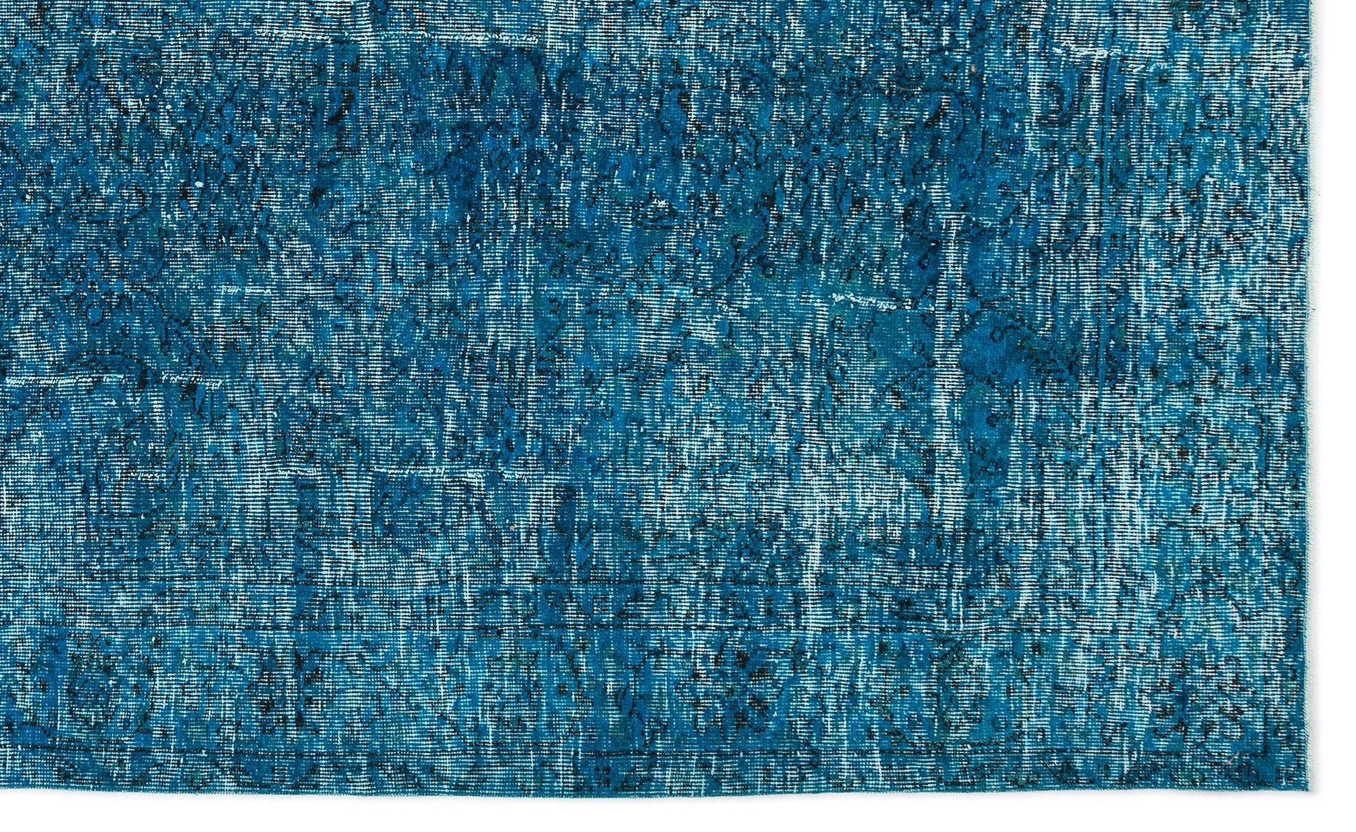 Beyaz Gri Eskitme Geometrik Yün Halı 183x304