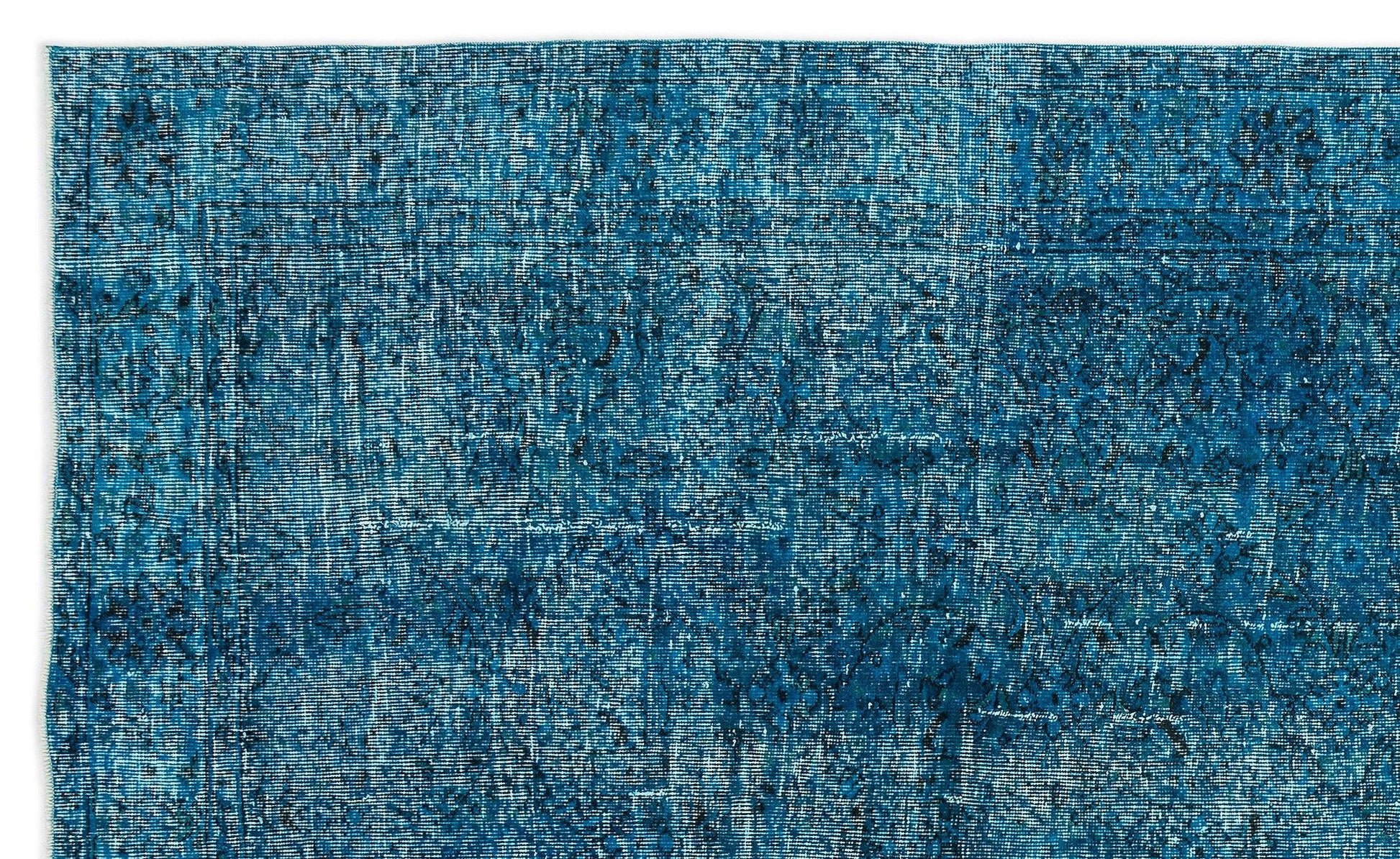 Beyaz Gri Eskitme Geometrik Yün Halı 183x304