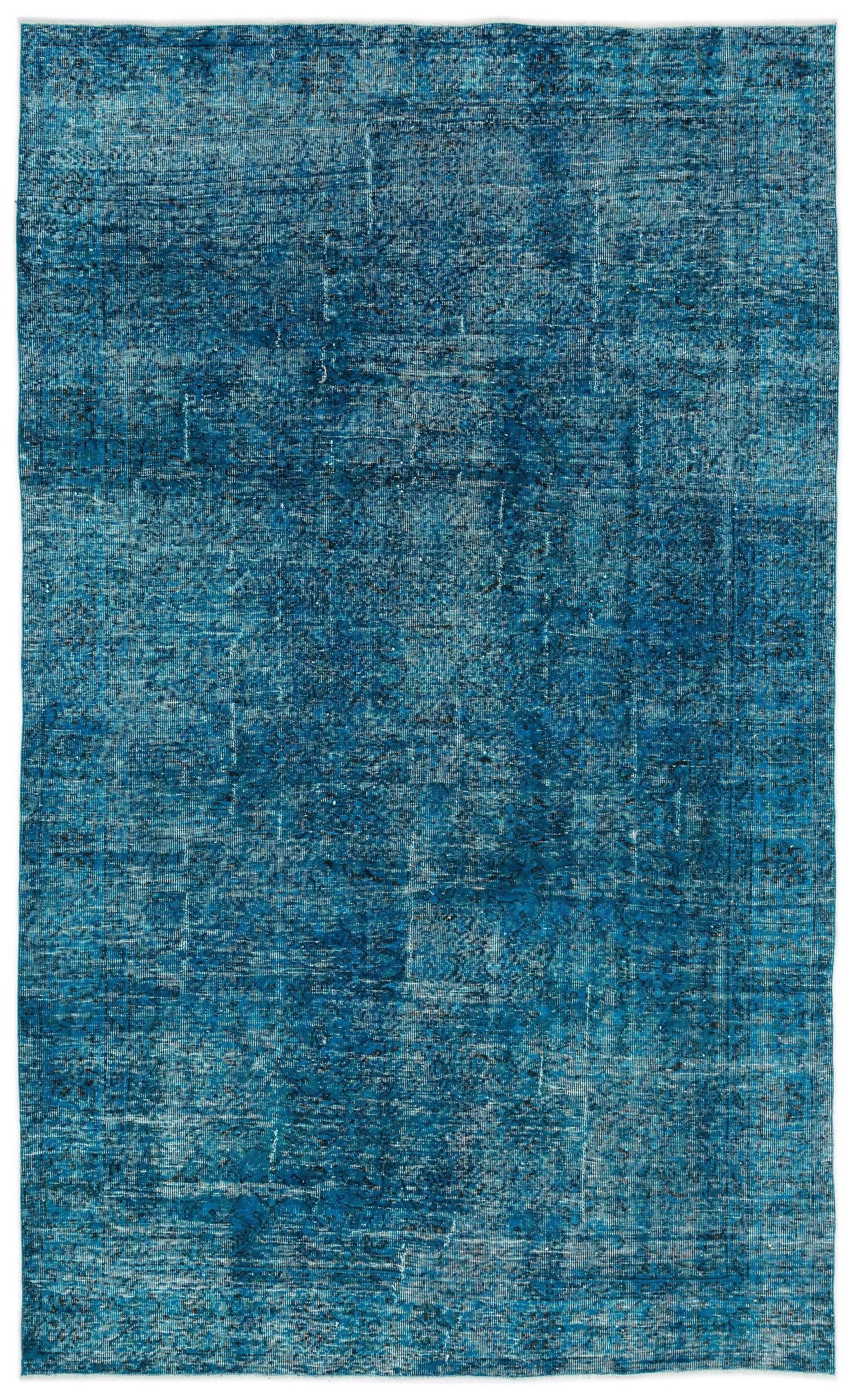 Beyaz Gri Eskitme Geometrik Yün Halı 183x304