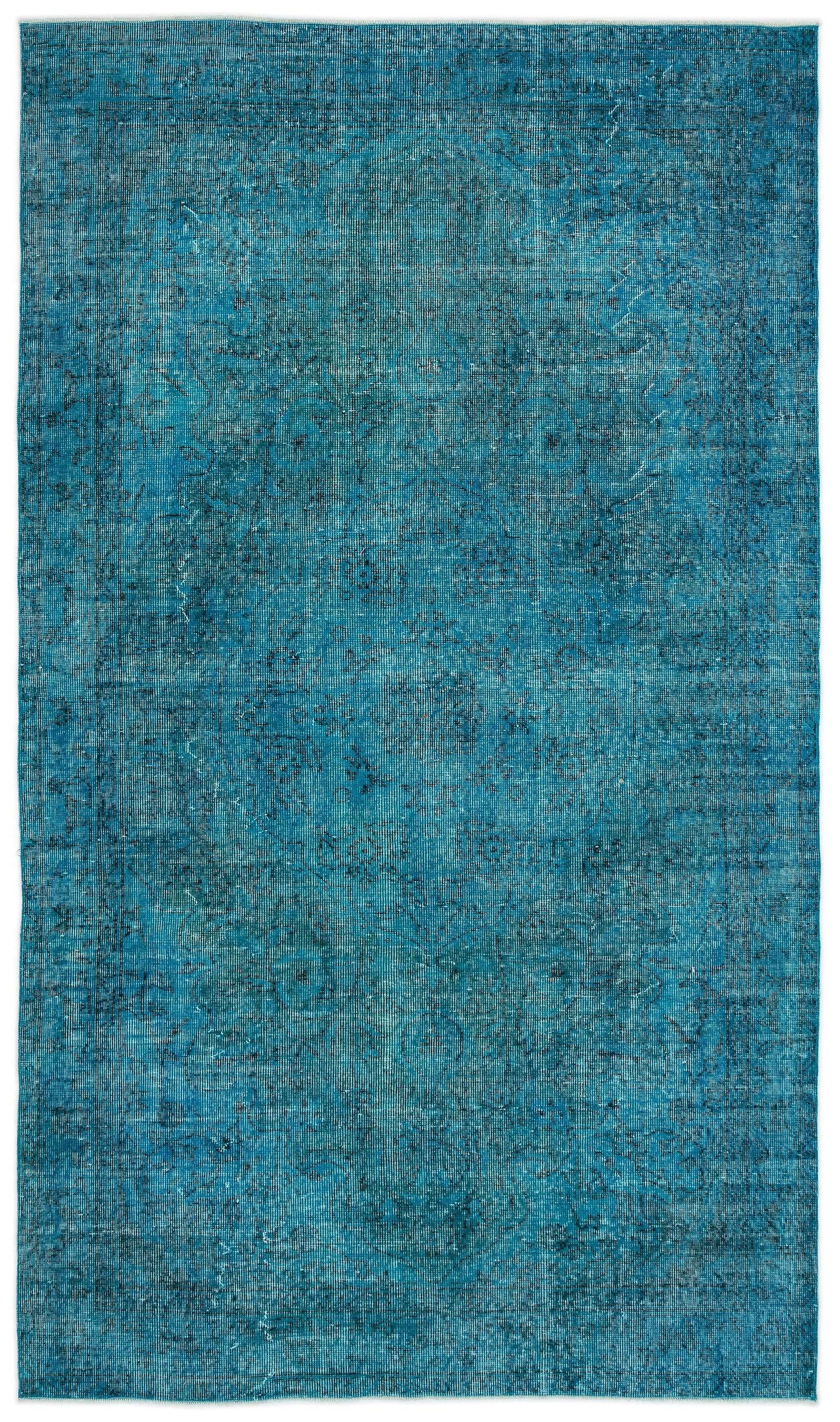 Beyaz Krem Bohem Eskitme Yün Halı 169x292