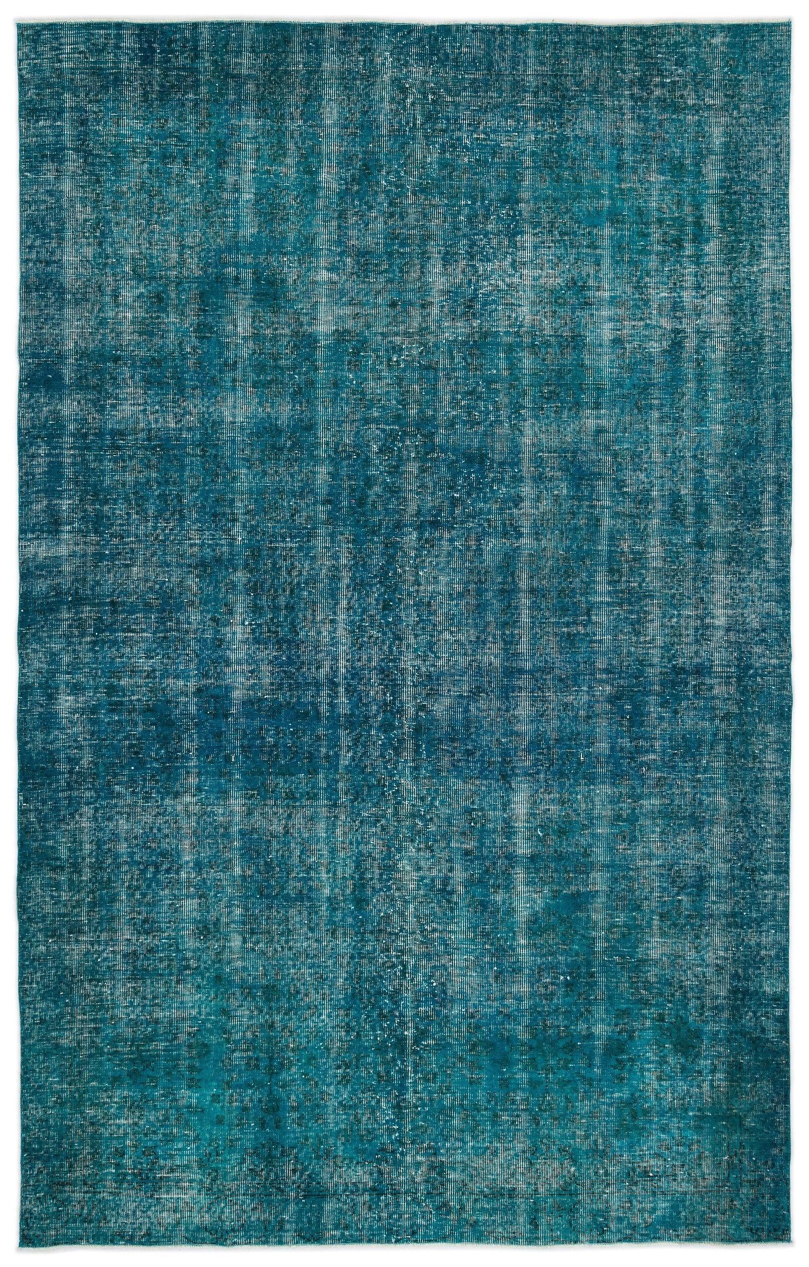 Beyaz Krem Bohem Eskitme Yün Halı 192x304