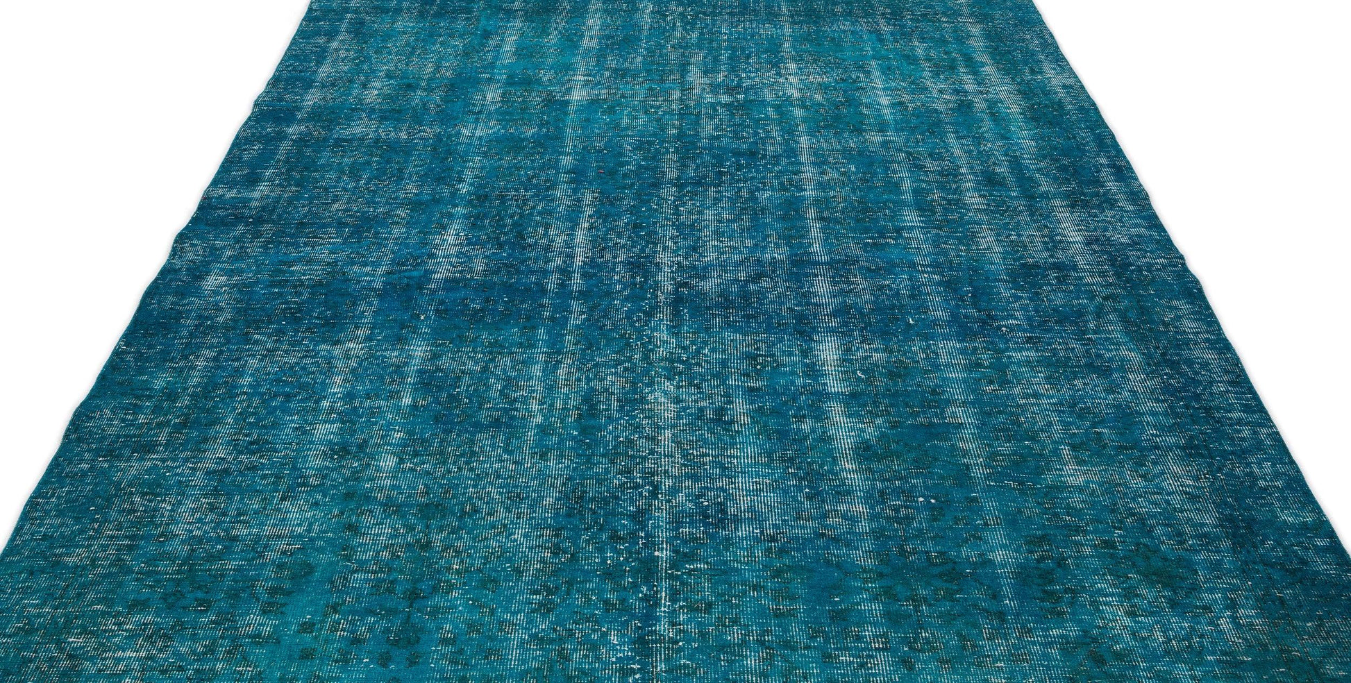 Beyaz Krem Bohem Eskitme Yün Halı 192x304