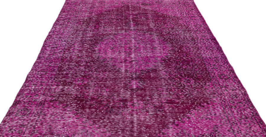 Pembe Anadolu Eskitme Modern Yün Halı 181x329 - Özel Seri