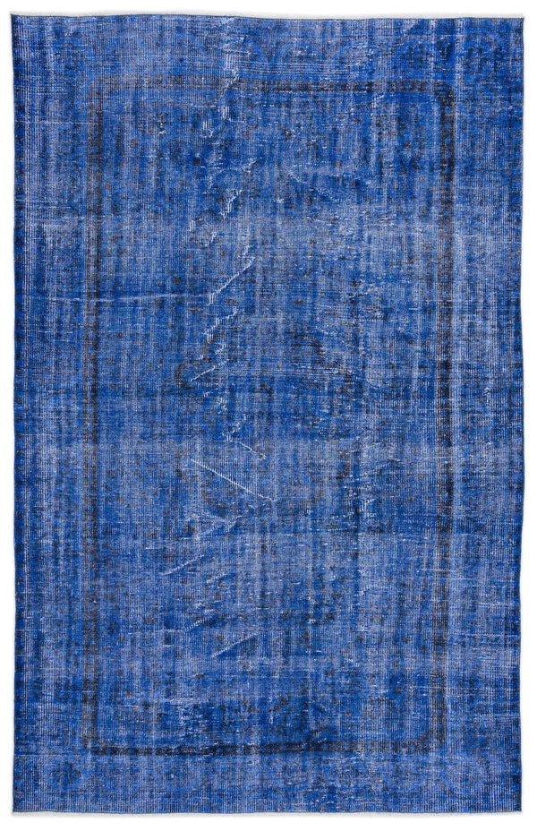 Mavi Anadolu Madalyonlu Modern Yün Halı 178x287 - Özel Seri
