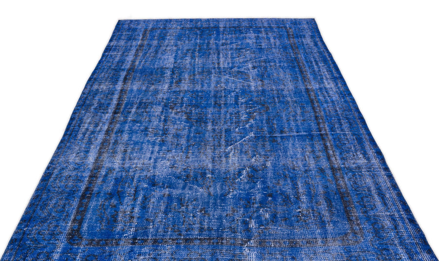 Mavi Anadolu Madalyonlu Modern Yün Halı 178x287 - Özel Seri