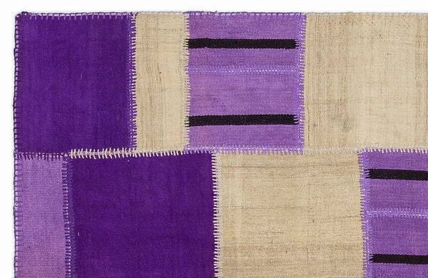 Bej Krem Anadolu Geometrik Modern Yün Halı 160x230 - Özel Seri