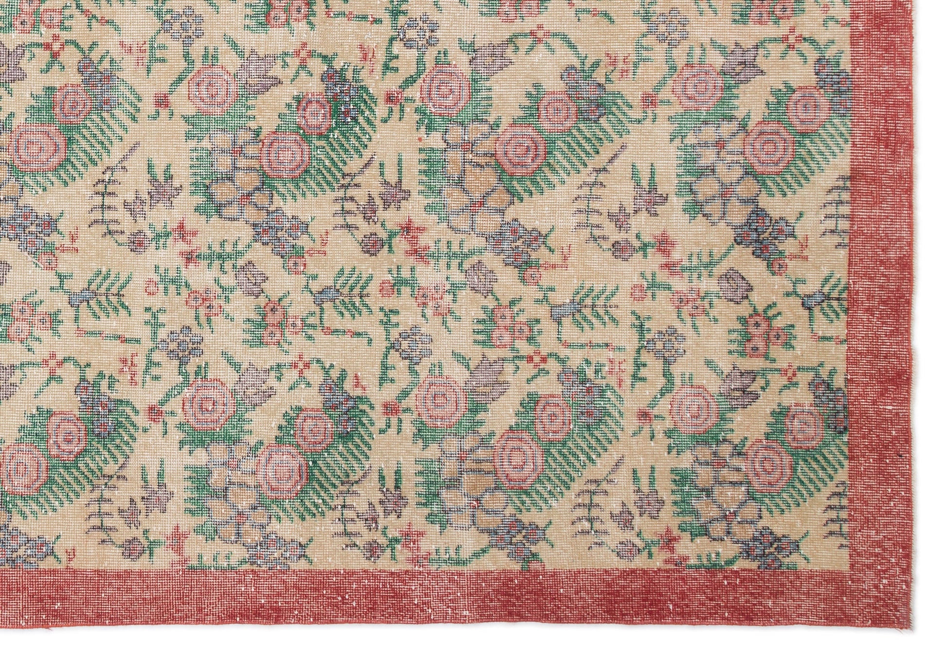 Atina Bej Eskitme Yün El Dokuma Halısı 215 x 311 Apex Unique