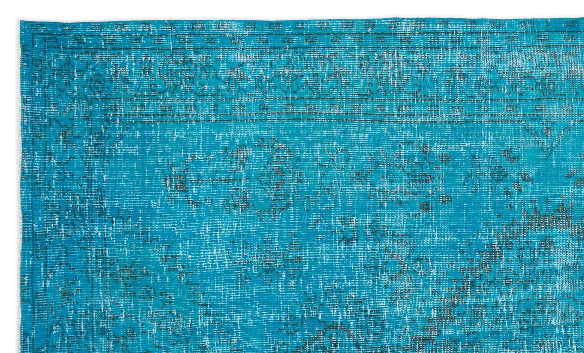 Beyaz Gri Bohem Eskitme Yün Halı 179x290