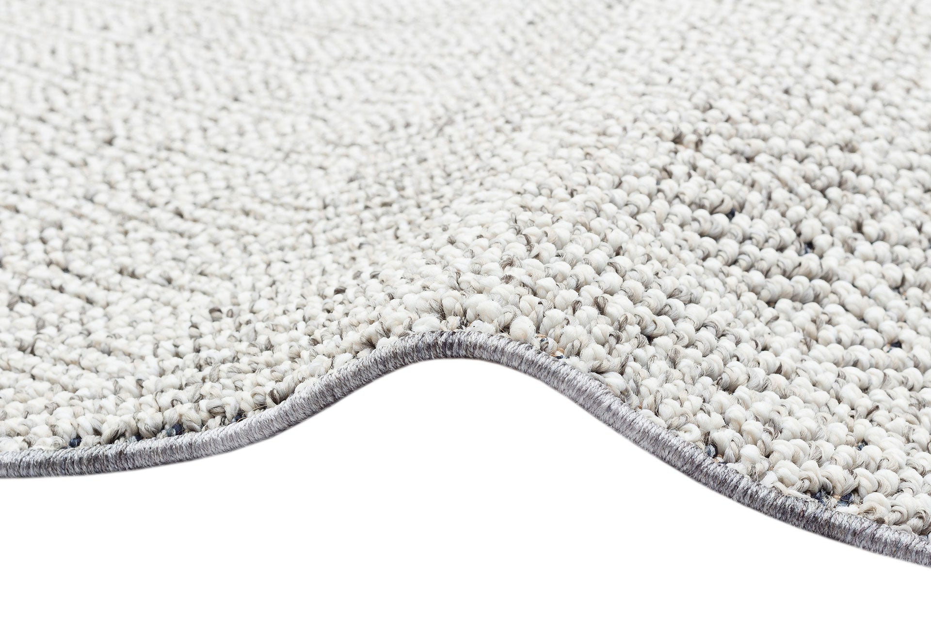 Civitavecchia Gri Geometrik Hav Toz Vermez Hasır Dokuma Modern Makine Halısı Eko