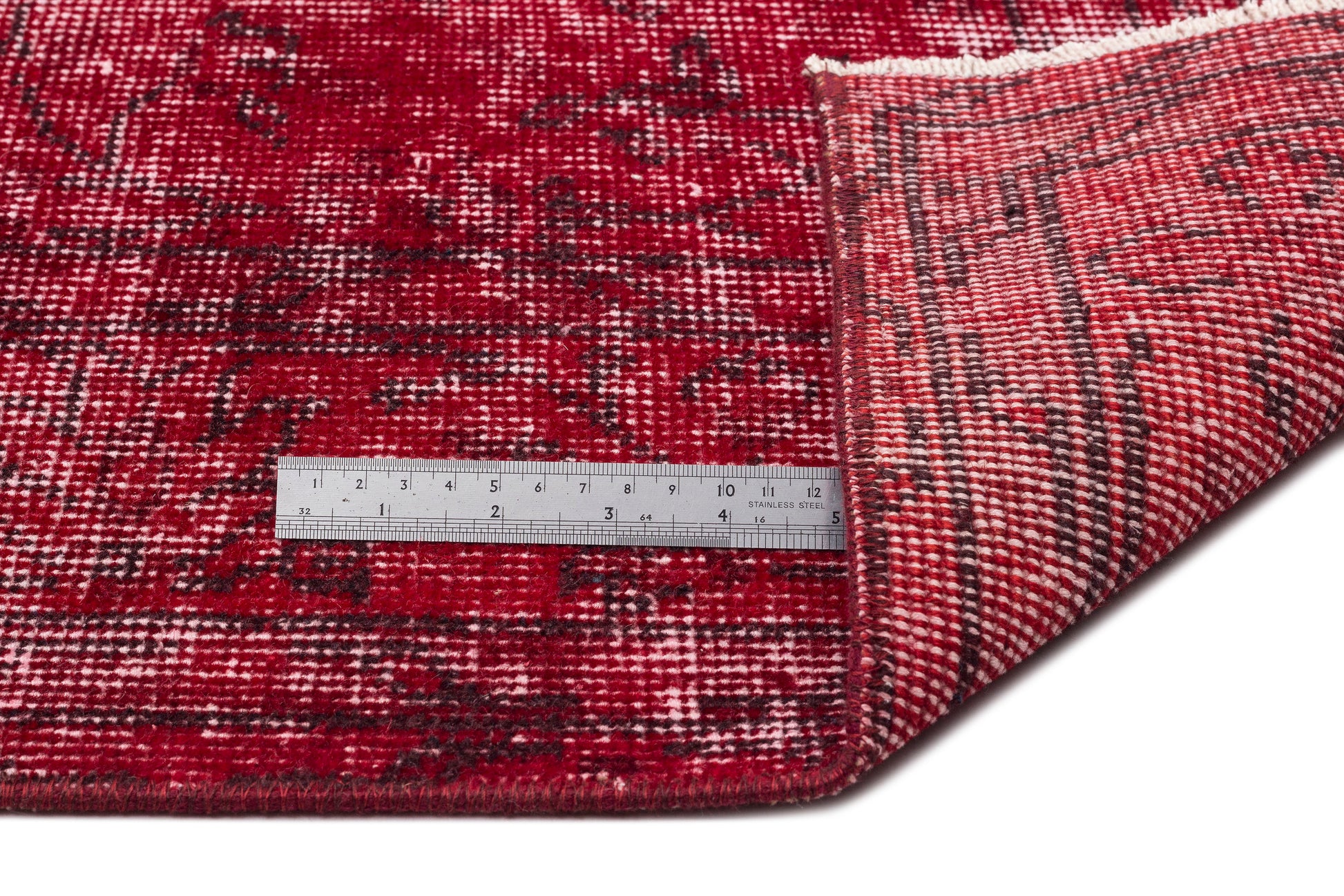 Atina Kırmızı Eskitme Yün El Dokuma Halısı 171 x 287 Apex Unique