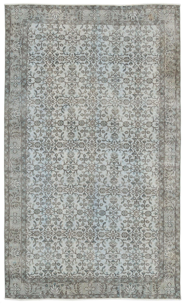 Mavi Anadolu Geometrik Modern Yün Halı 175x298 - Özel Seri