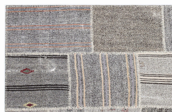 Bej Anadolu Bohem Geometrik Yün Halı 160x230 - Özel Seri