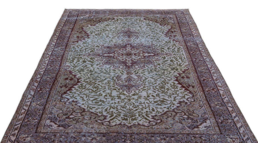 Mavi Anadolu Geometrik Modern Yün Halı 158x286 - Özel Seri