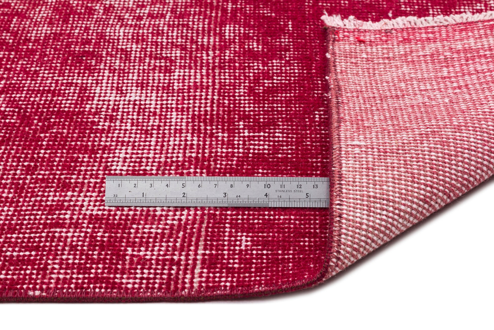 Atina Kırmızı Eskitme Yün El Dokuma Halısı 174 x 277 Apex Unique