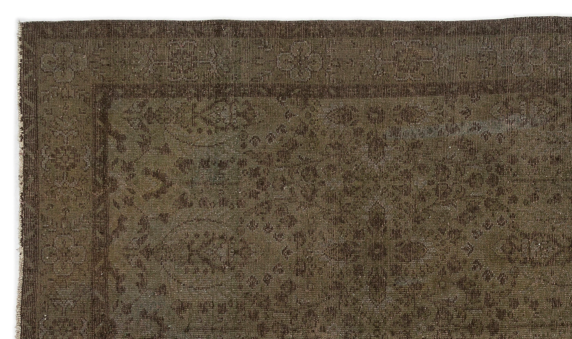 Atina Gri Eskitme Yün El Dokuma Halısı 170 x 291 Apex Unique