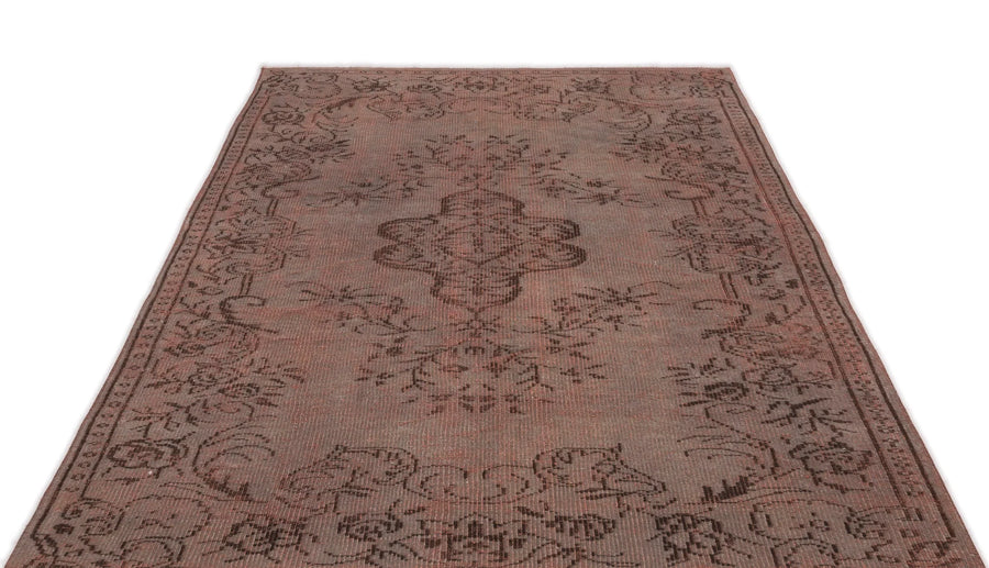 Antrasit Bej Anadolu Geometrik Madalyonlu Yün Halı 158x245 - Özel Seri