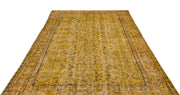 Atina Sarı Eskitme Yün El Dokuma Halısı 173 x 280 Apex Unique