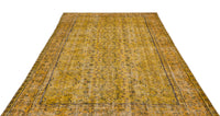 Vintage Yellow Floral Turkish Rug 173x280 cm (5'8" x 9'2")