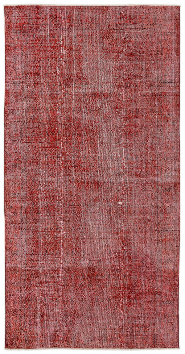 Kırmızı Anadolu Eskitme Yün Halı 151x302 - Özel Seri