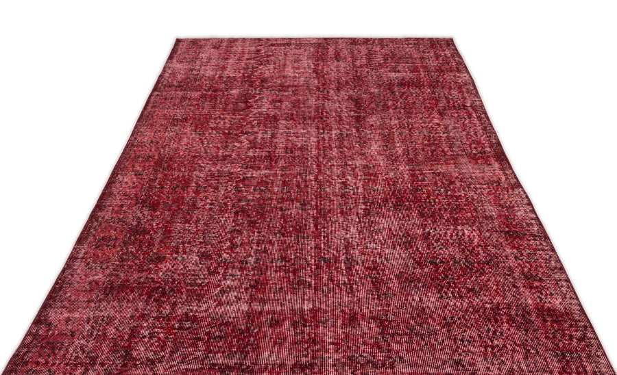 Kırmızı Anadolu Eskitme Yün Halı 156x285 - Özel Seri