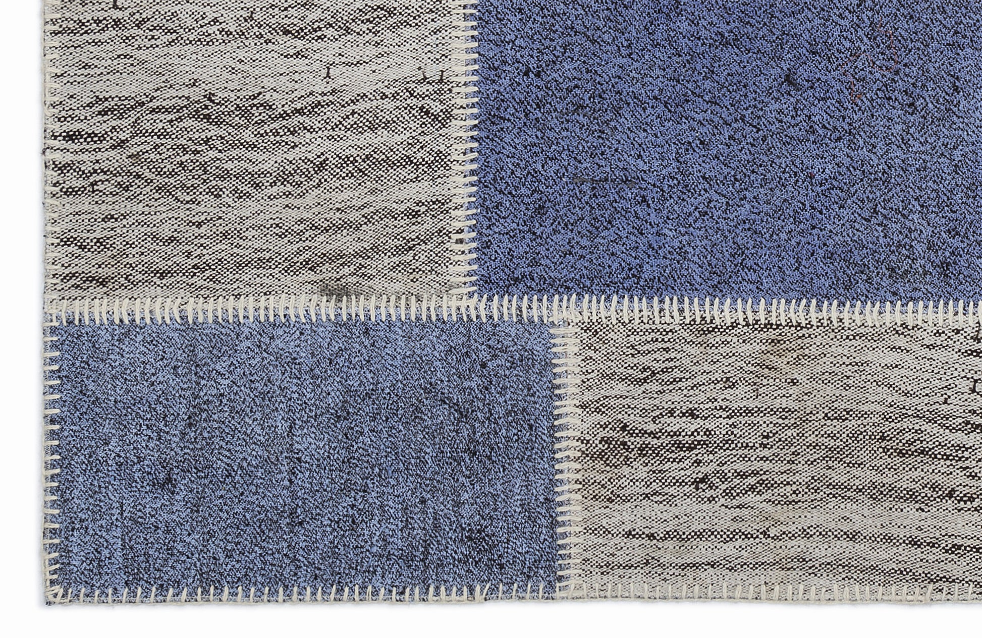 Teselya Bej Patchwork Yün El Dokuma Halısı 120 x 180 Apex Unique