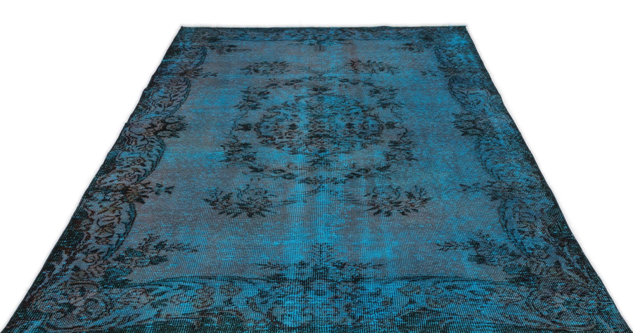 Antrasit Gri Eskitme Klasik Yün Halı 173x279