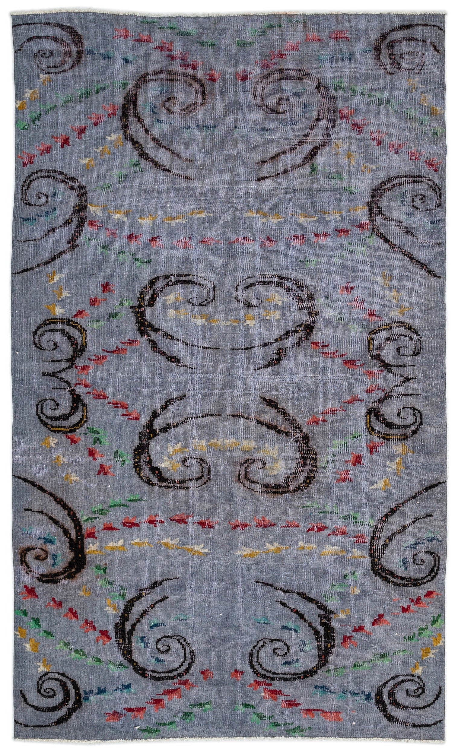 Atina Krem Eskitme Yün El Dokuma Halısı 180 x 307 Apex Unique