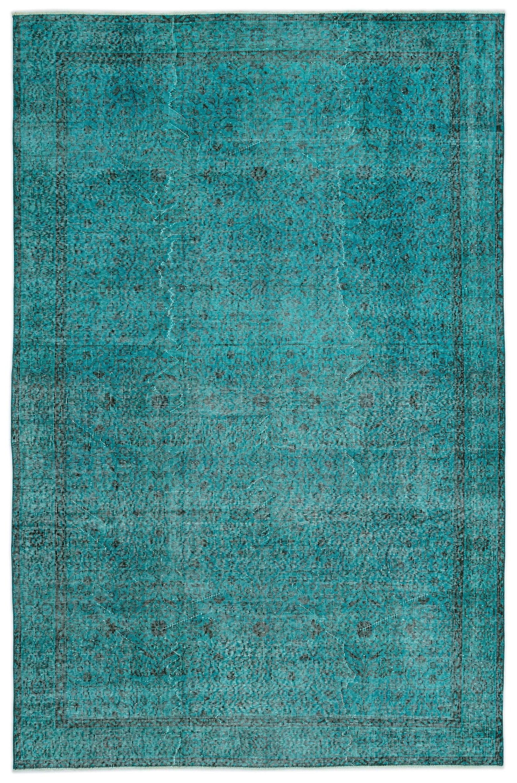 Bej Gri Bohem Eskitme Yün Halı 194x300