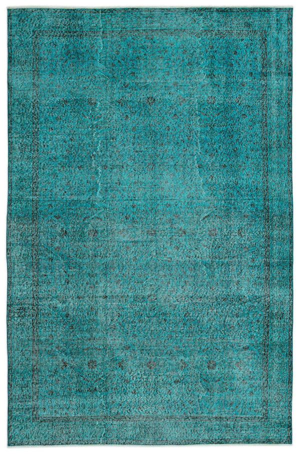 Bej Gri Bohem Eskitme Yün Halı 194x300