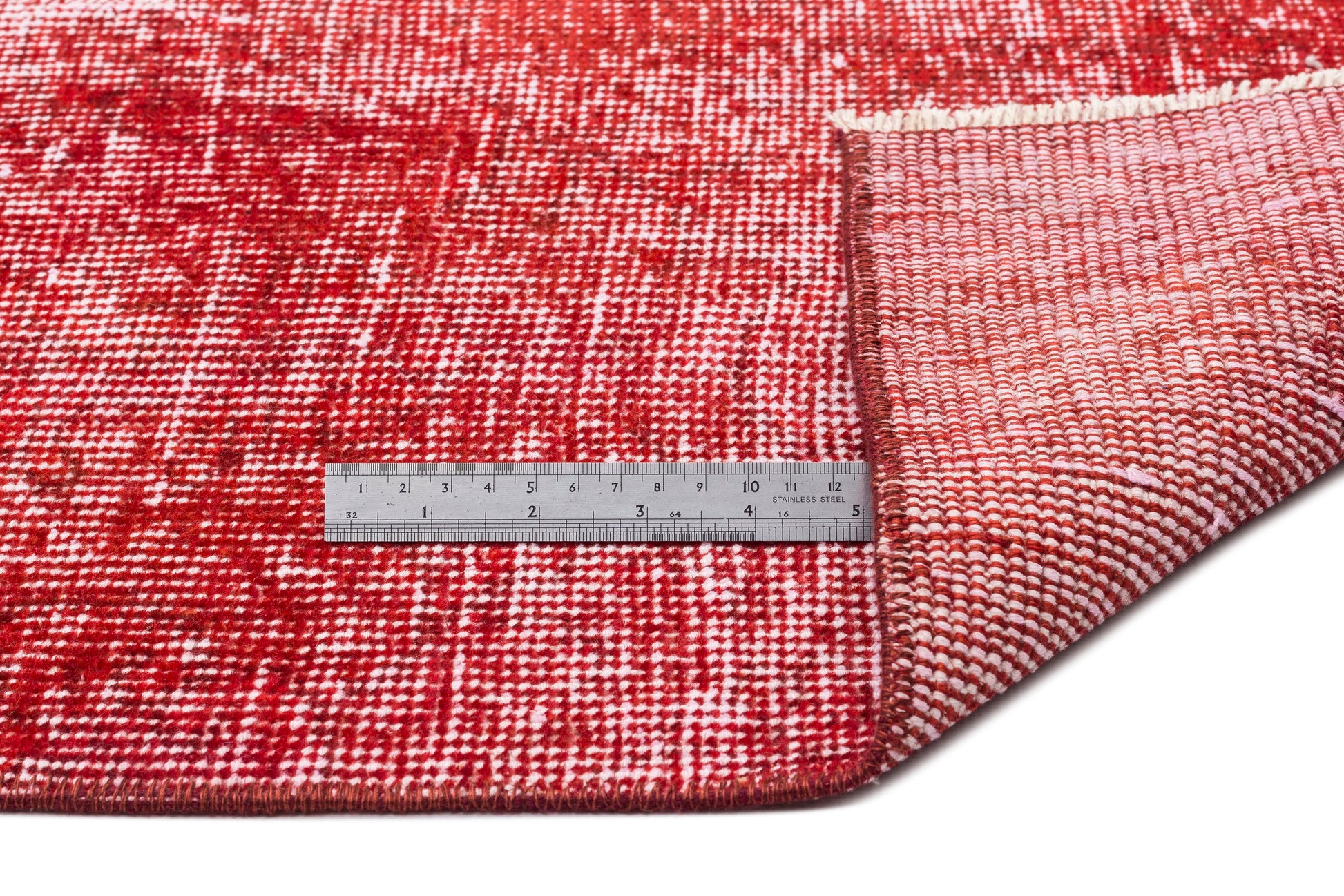 Atina Kırmızı Eskitme Yün El Dokuma Halısı 172 x 275 Apex Unique