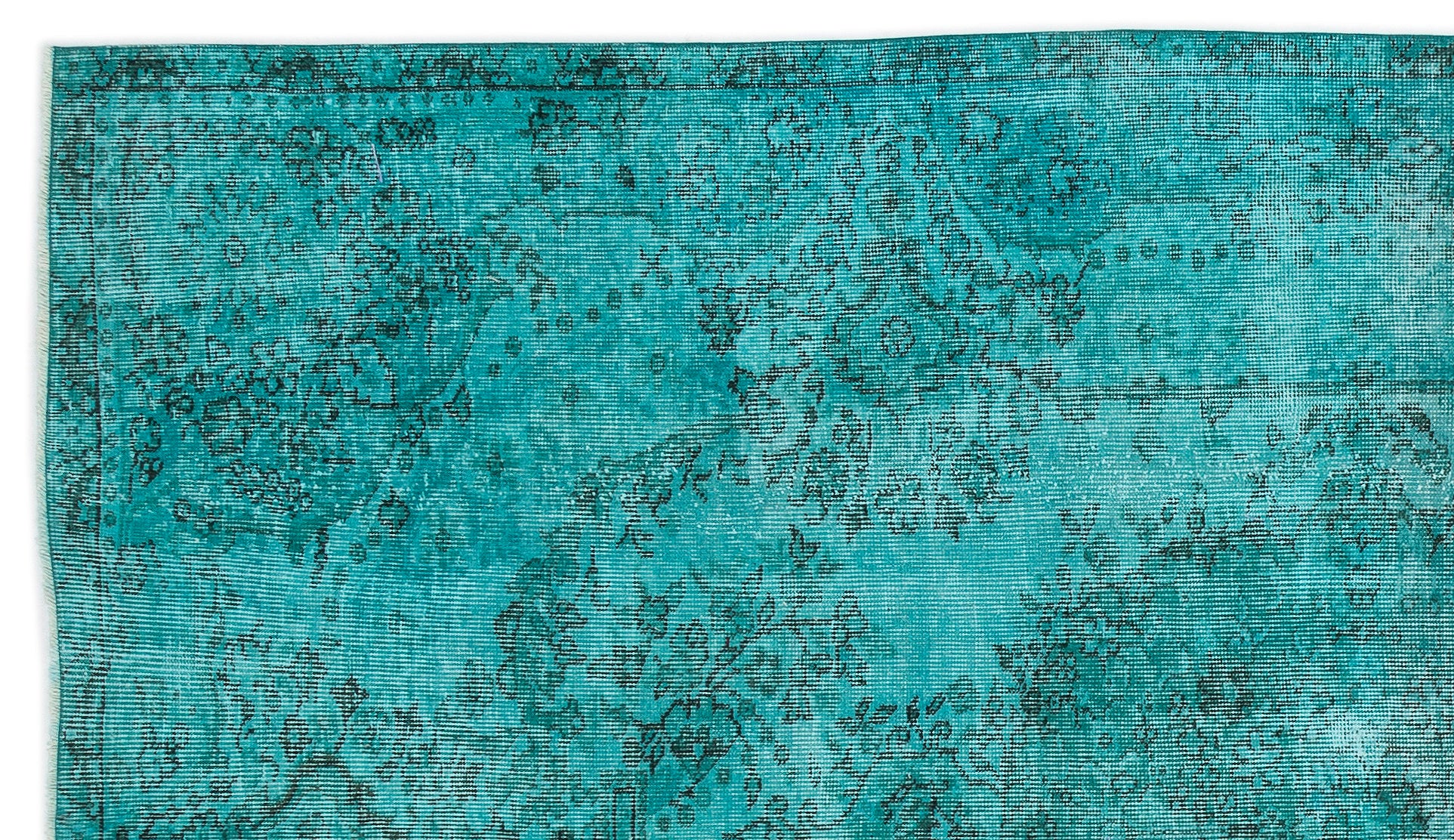 Atina Turkuaz Eskitme Yün El Dokuma Halısı 165 x 280 Apex Unique