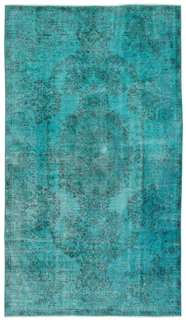 Gri Lacivert Bohem Eskitme Yün Halı 165x280