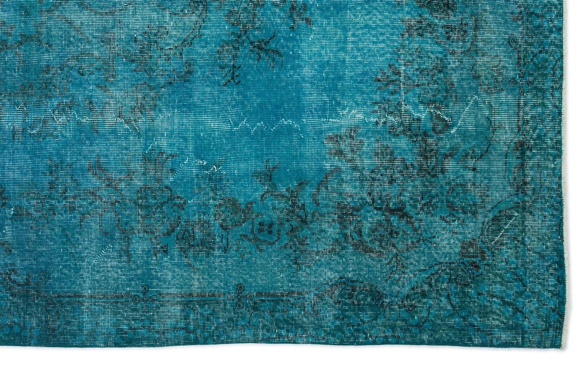Gri Krem Bohem Eskitme Yün Halı 195x319