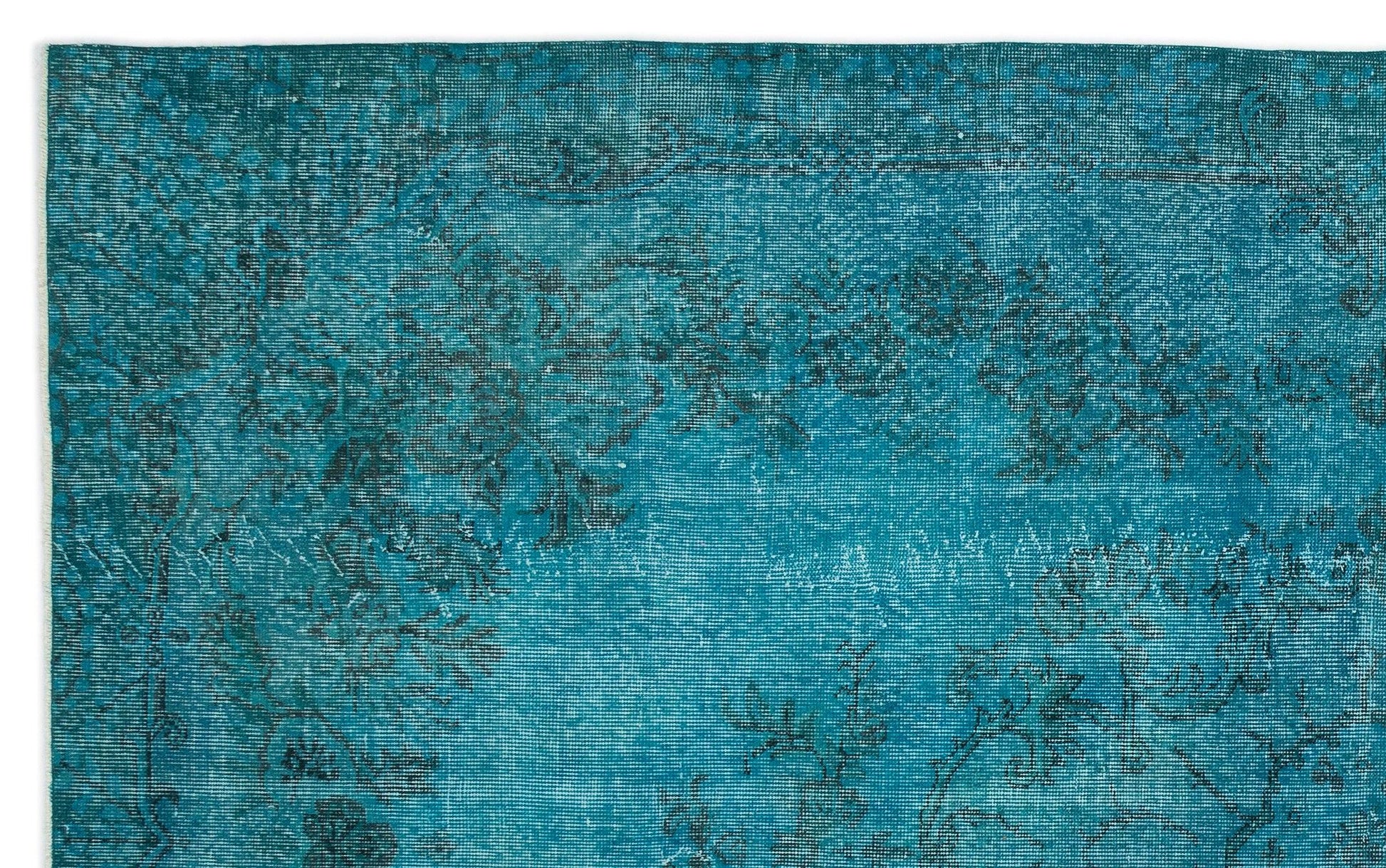 Gri Krem Bohem Eskitme Yün Halı 195x319