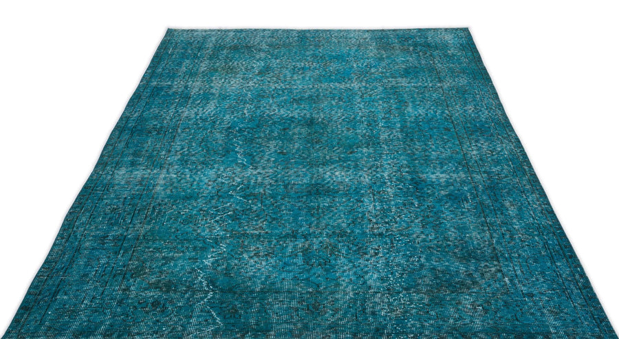 Beyaz Krem Bohem Eskitme Yün Halı 158x244