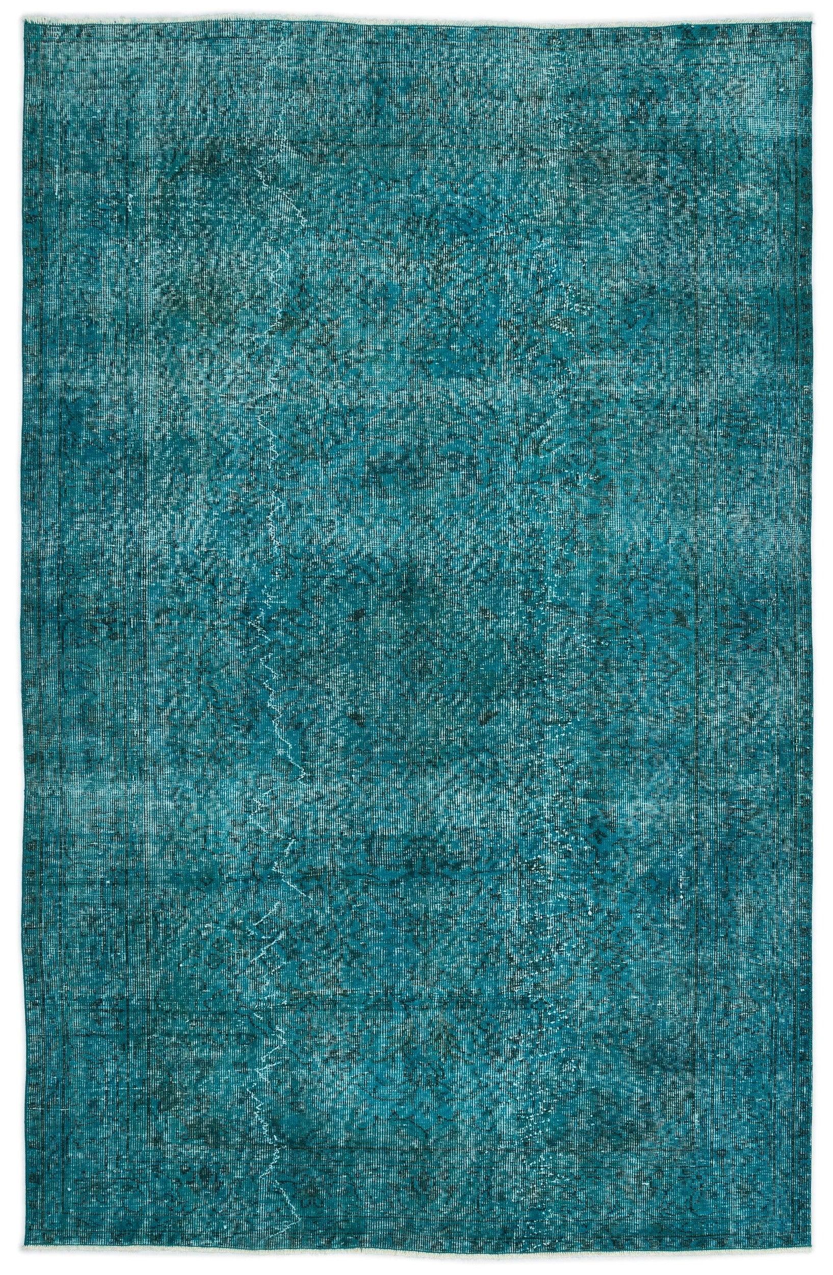 Beyaz Krem Bohem Eskitme Yün Halı 158x244