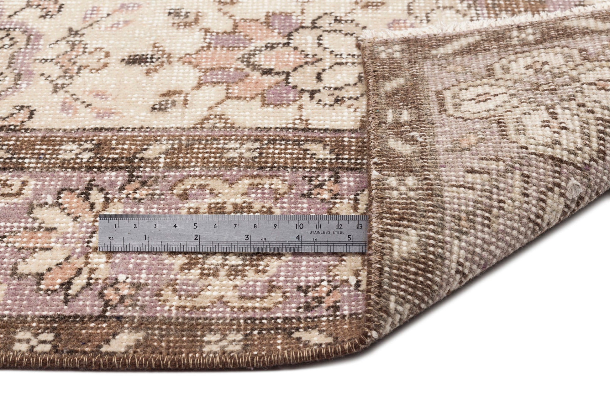 Atina Bej Eskitme Yün El Dokuma Halısı 174 x 262 Apex Unique